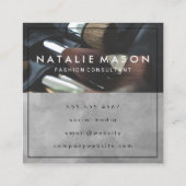 モノグラム |メイクアップブラシ スクエア名刺 (裏面)