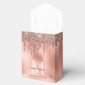 モノグラム メタリック ローズゴールド ピンク グリッター ドリップス フェイバーボックス (オープン)