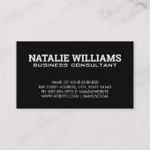 モノグラム | モダンフォント 名刺 (裏面)