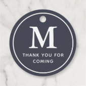モノグラム モダン シンプル おしゃれ 来てくれてありがとう フェイバータグ (裏面)