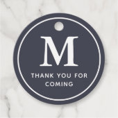 モノグラム モダン シンプル おしゃれ 来てくれてありがとう フェイバータグ (正面)