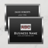 モノグラム モダン メタル フレーム 招待状 (正面/裏面)