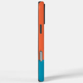 モノグラム モノグラム入り シンプル モダン オレンジ ブルー Case-Mate iPhoneケース (裏面 / 右)