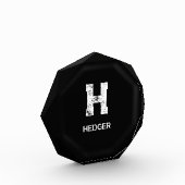 モノグラム モノグラム 名前 白 ブラック フォトブロック (左)