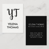 モノグラム |モノグラモダンムグランジ 名刺 (正面/裏面)