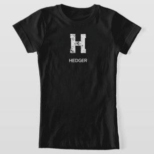 モノグラム モノトーン シンプル おしゃれ 名前入り ブラック Tシャツ