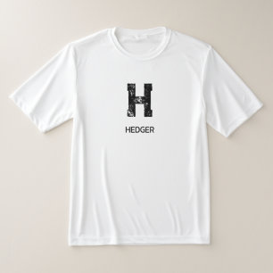 モノグラム モノトーン シンプル おしゃれ 名前入り 白 Tシャツ
