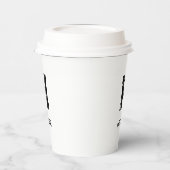 モノグラム モノトーン シンプル おしゃれ 紙コップ (左)