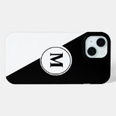 モノグラム モノトーン iPhoneケース Case-Mate iPhoneケース (裏面 (横))