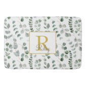 モノグラム ユーカリ パターン バスマット (正面)