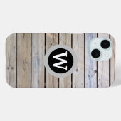 モノグラム ライトウッド Case-Mate iPhoneケース (裏面 (横))