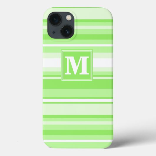 モノグラム ライムグリーン ストライプ ケース-Mate iPhone ケース Case-Mate iPhoneケース (裏面)