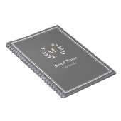 モノグラム ラウレル リング グレー ノートブック (右側)