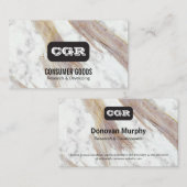 モノグラム |ラグジュアリー・マーブル 名刺 (正面/裏面)