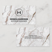 モノグラム |ラグジュアリー・マーブル 名刺 (正面/裏面)