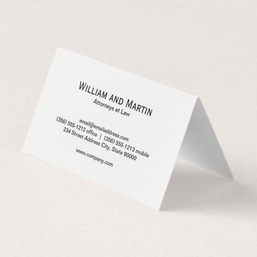 モノグラム | ラックスブラックマーブル 名刺 (裏面)