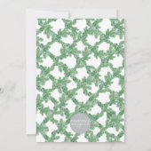 モノグラム リボン クリスマス カード (裏面)