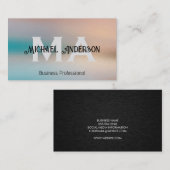 モノグラム |レイヤ文字 名刺 (正面/裏面)