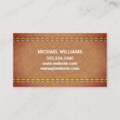 モノグラム |レザーダブルステッチ 名刺 (裏面)