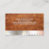 モノグラム | レザー | メタル 名刺 (裏面)