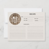 モノグラム レシピのキッチン 木目調 (正面)