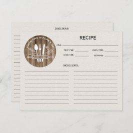 モノグラム レシピのキッチン 木目調