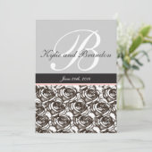 モノグラム レター B ご招待 招待状 (スタンド正面)