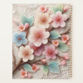 モノグラム レース フラワー ピンク パステル 桜 プランナー手帳 (裏面)