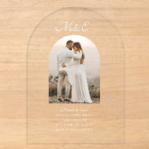 モノグラム ロマンティックアーチ ウェディングフォト エレガントな結婚式