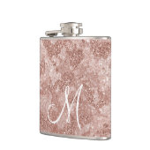モノグラム ローズゴールド グリッター カモフラージュ カモ フラスク (左)