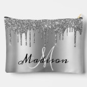 モノグラム ローズゴールド グリッター ルック ドリップス ガーリー アクセサリーポーチ (裏面)