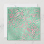 モノグラム ワイルドライフ ガールズ ボヘミア ジャングル 動物 かわいい 招待状 (裏面)