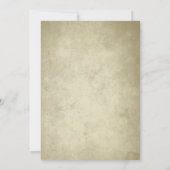 モノグラム ヴィンテージペーパー | 結婚式後お祝い会 招待状 (裏面)