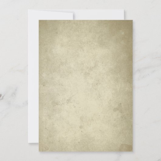 モノグラム ヴィンテージ紙 | 結婚後お祝い 招待状 (裏面)