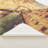 モノグラム.ヴェネツィアの運河。ヨーロッパ。 シェルパブランケット (3/4)