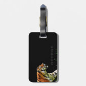 モノグラム.一匹の虎。 ラゲッジタグ (裏面縦)