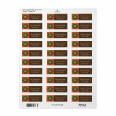 モノグラム – 住所 シール (フルシート)