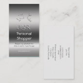 モノグラム、個人買い物客、話し頭 名刺 (正面/裏面)