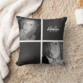 モノグラム: 写真の装飾用クッション クッション (ブランケット)