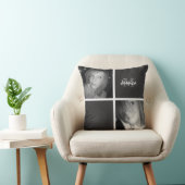 モノグラム: 写真の装飾用クッション クッション (椅子)