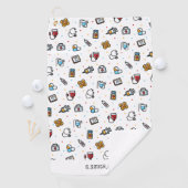 モノグラム.医療パターン。医師とナース ゴルフタオル (インサイチュ)