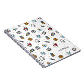 モノグラム.医療パターン。医師とナース ノートブック (右側)