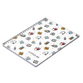 モノグラム.医療パターン。医師とナース ノートブック (左側)