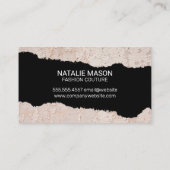 モノグラム |古い壁 |引き裂き効果 名刺 (裏面)