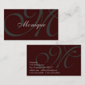 モノグラム 名刺 (正面/裏面)