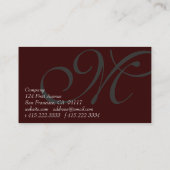 モノグラム 名刺 (裏面)