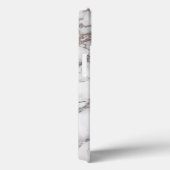 モノグラム 名前イニシャル ローズゴールド 白 グレー 大理石 Case-Mate iPhoneケース (裏面 / 右)