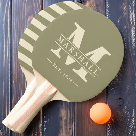 モノグラム&名前オーバーレイポロセージメドウ 卓球ラケット