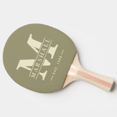 モノグラム&名前オーバーレイポロセージメドウ 卓球ラケット (横)