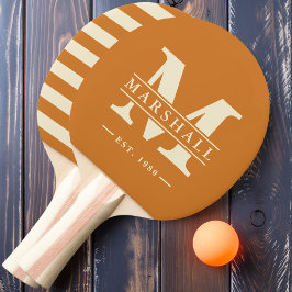 モノグラム&名前オーバーレイポロバーンドハニー 卓球ラケット